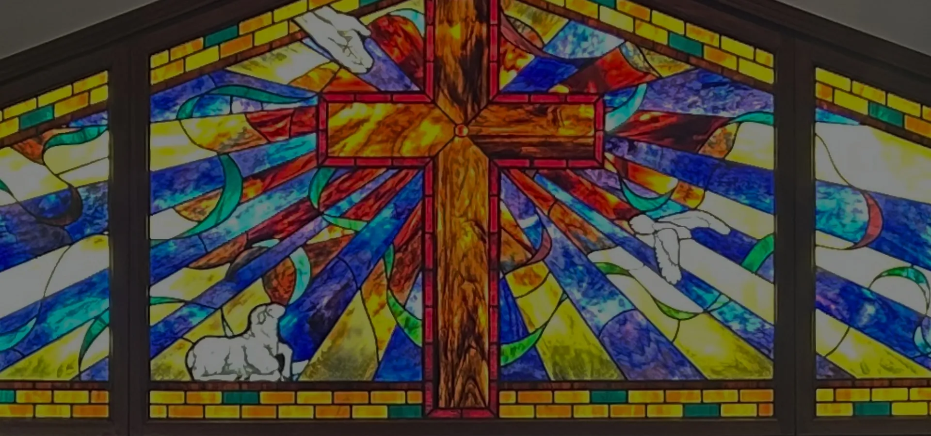 Stained glass at Christ Lutheran Church