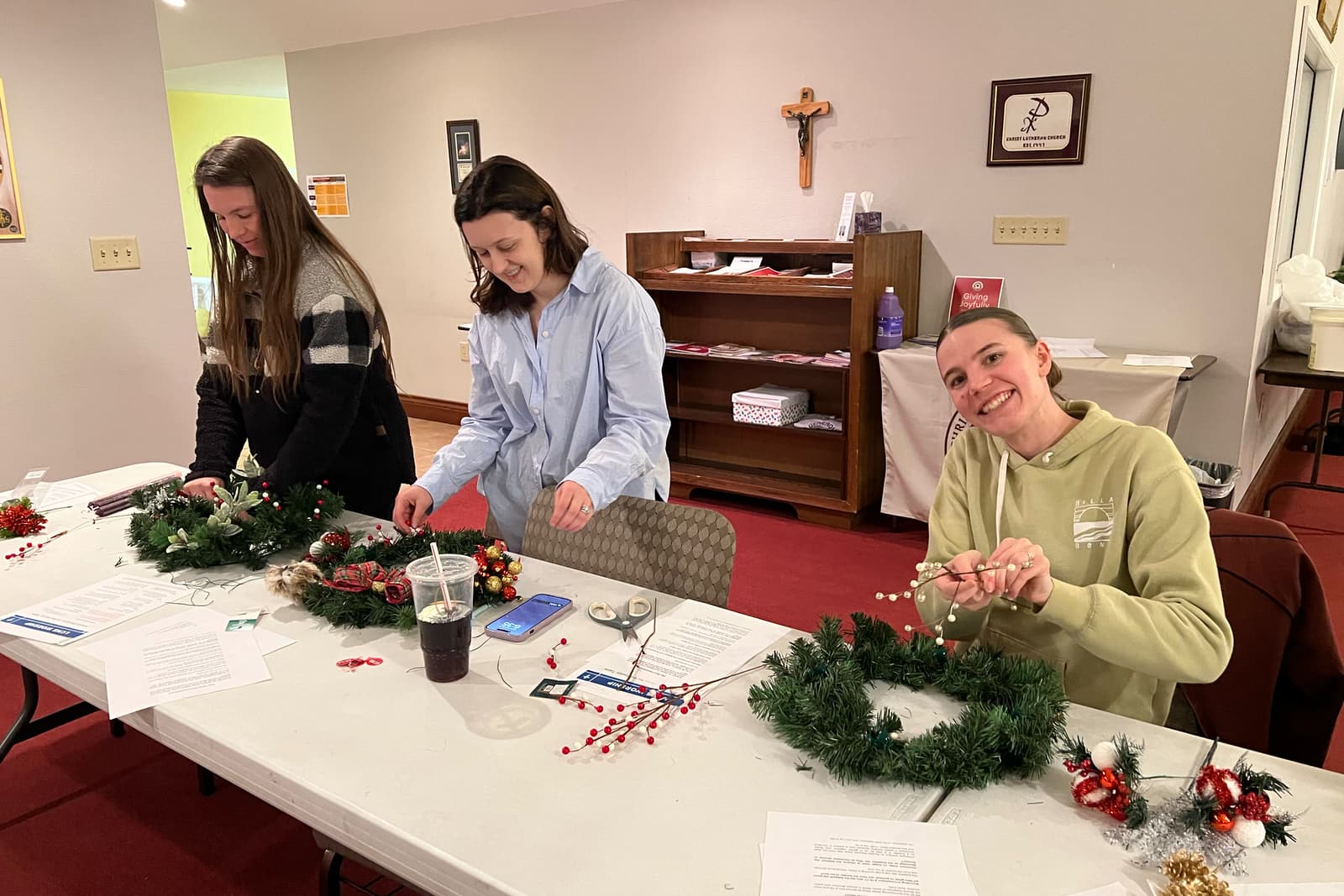 Ladies fellowship and craft night at Christ Lutheran Church