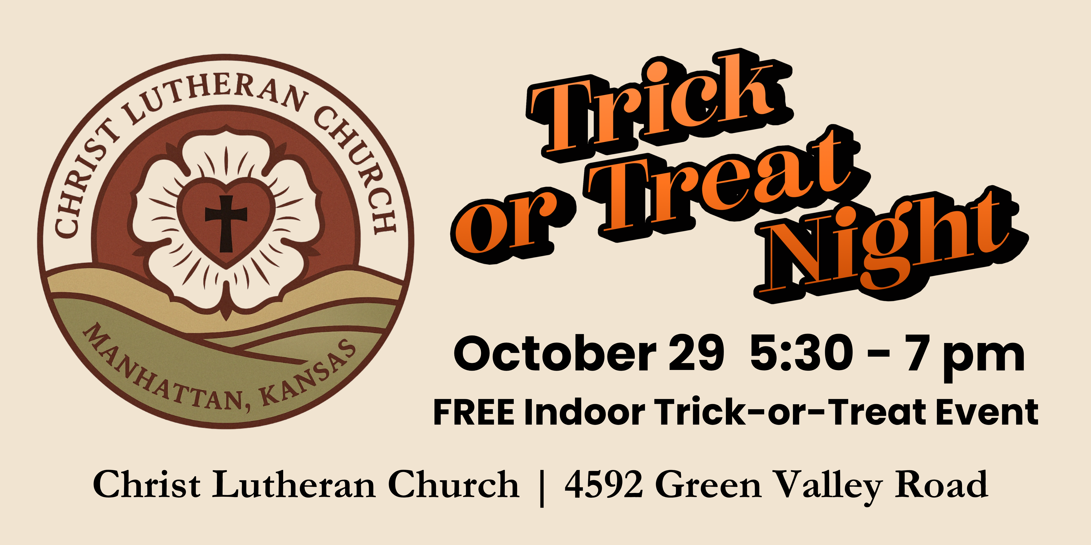 Trick-or-Treat evening at Christ Lutheran Church